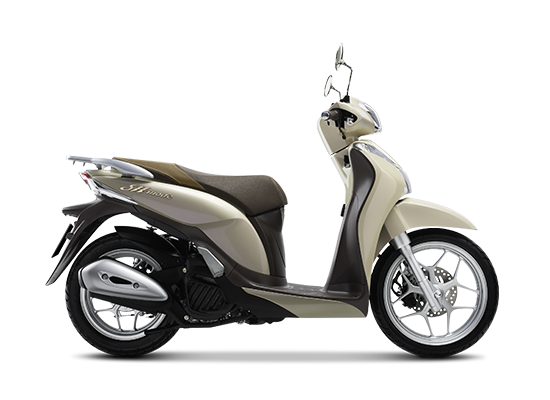 Mẫu Honda SH Mode màu vàng nâu