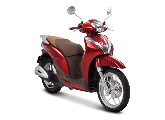 Mẫu Honda SH Mode màu đỏ nâu