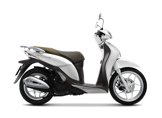Mẫu Honda SH Mode màu trắng nâu