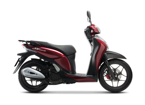 Mẫu Honda SH Mode màu đỏ đen 
