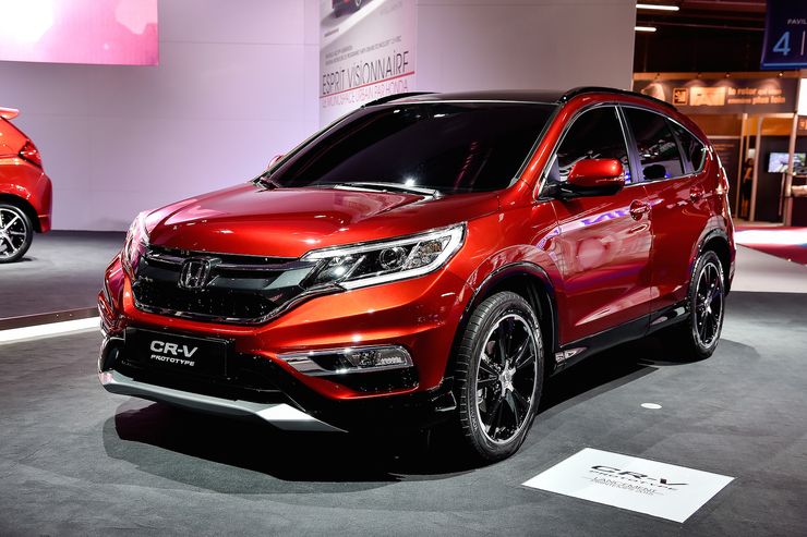 Mẫu Honda CR-V màu đỏ 