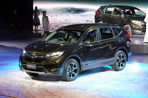 Mẫu Honda CR-V màu xanh đen