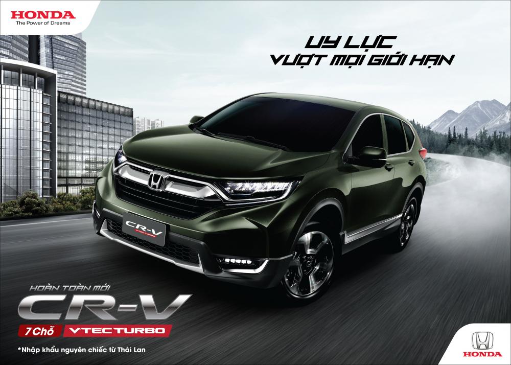 Mẫu Honda CR-V màu xanh đen