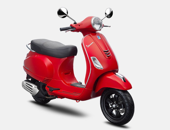 Mẫu Vespa LX màu đỏ Mẫu Vespa LX màu đỏ