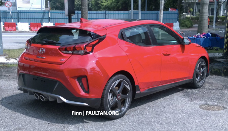 Hyundai Veloster 2019 chạy thử tại Malaysia