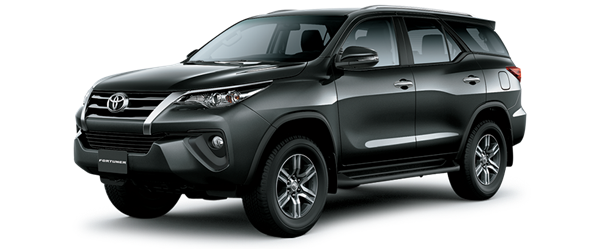 Mẫu Toyota Fortuner màu xám