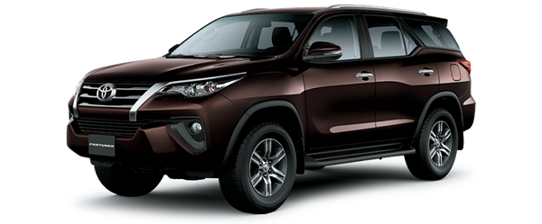 Mẫu Toyota Fortuner màu nâu