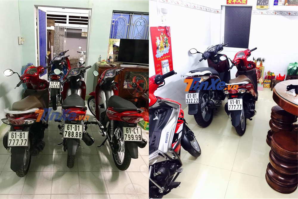 Dàn xe máy biển khủng của một người mê biển tại Bình Dương Dàn xe máy biển khủng của một người mê biển tại Bình Dương