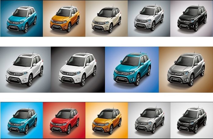 màu sắc ngoại thất của Suzuki Vitara