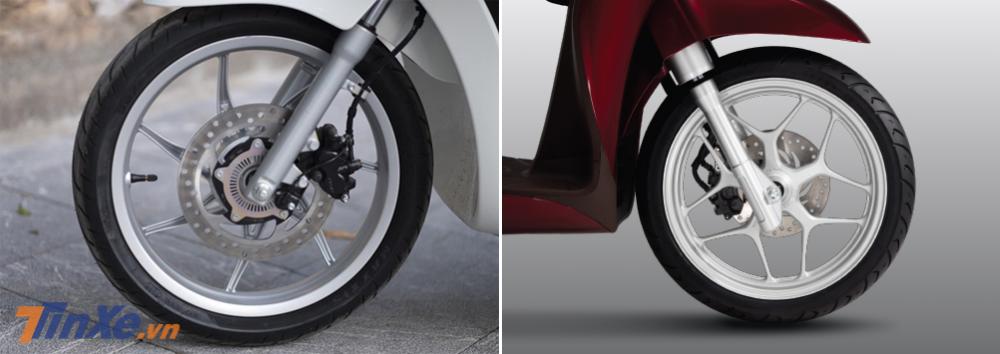 Hệ thống phanh Piaggio Liberty và Honda SH Mode