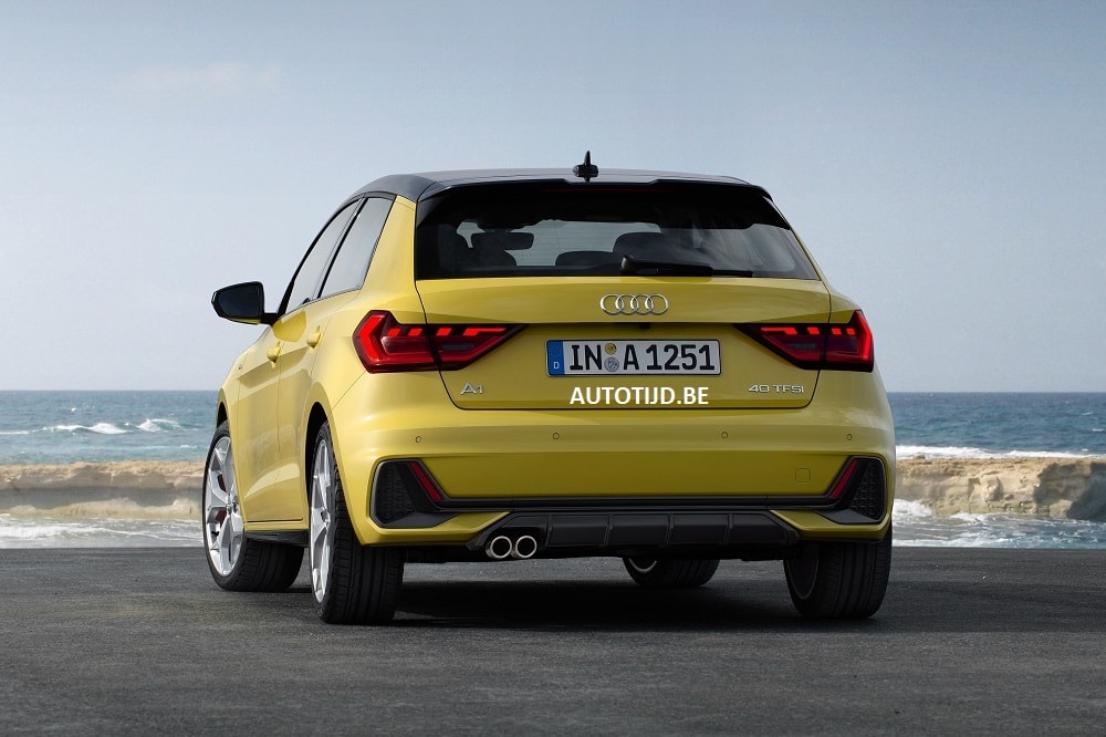 Audi A1 2019 có hốc gió giả phía sau