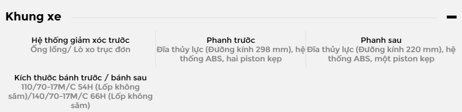 Khung xe của Yamaha MT-03