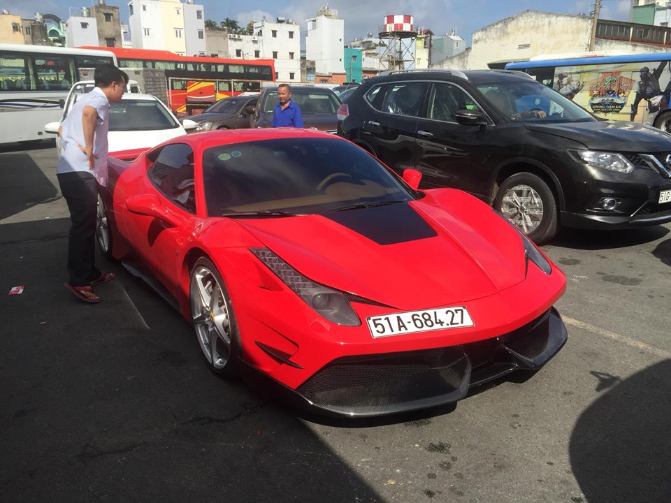 Chiếc Ferrari 458 Italia độ Misha Designs độc nhất Việt Nam vừa mới tìm thấy chủ nhân và ngay lập tức được cho đi đăng kiểm