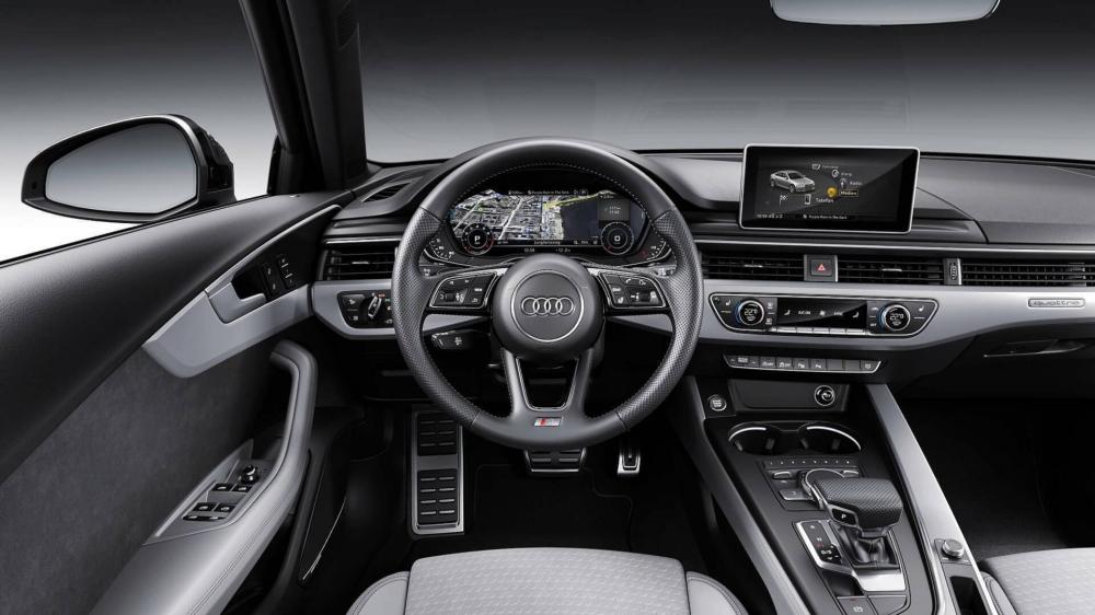 Vô lăng và mặt táp-lô của Audi A4 2019