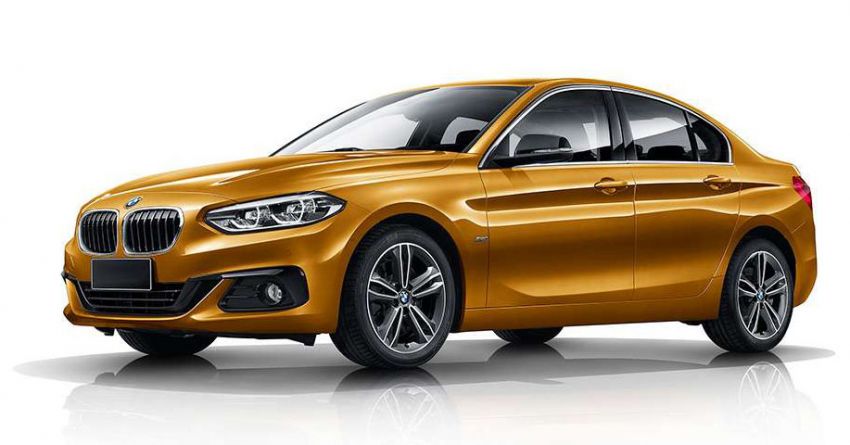 BMW 1-Series Sedan 2018 tại Mexico có thể dùng đèn pha Halogen hoặc LED