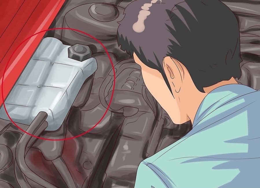 Để mắt tới nước làm mát của ô tô