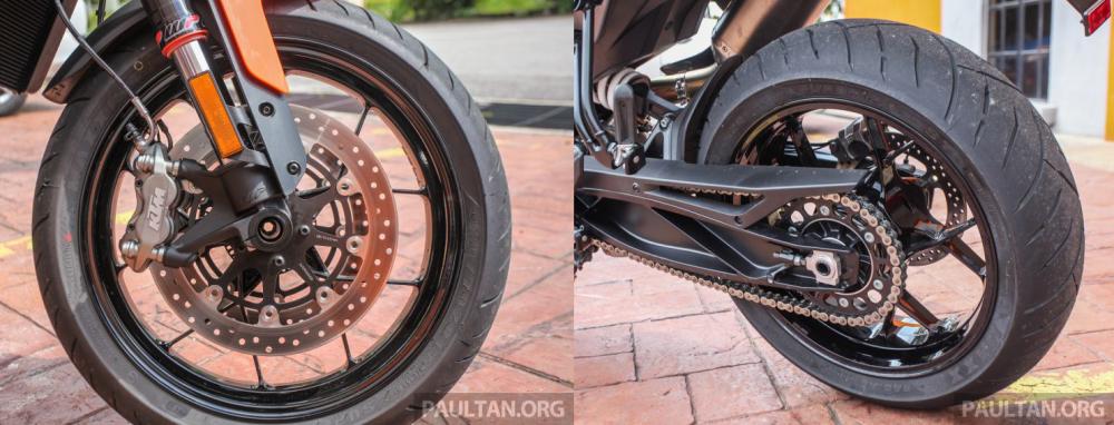 Hệ thống treo và phanh trên KTM 790 Duke