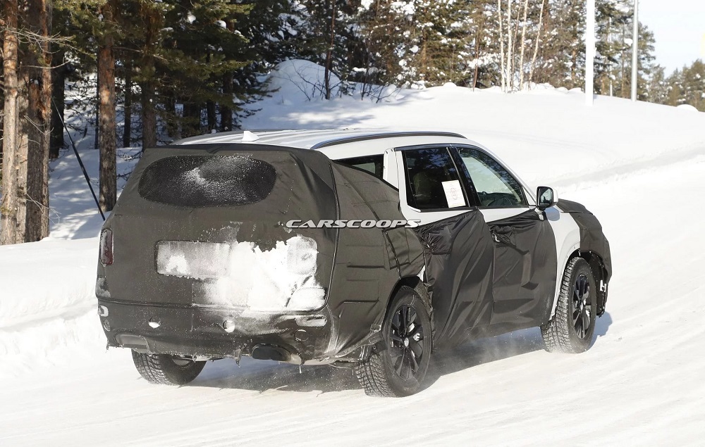 Hyundai Palisade 2020 chạy trên đường thử Hyundai Palisade 2020 chạy trên đường thử