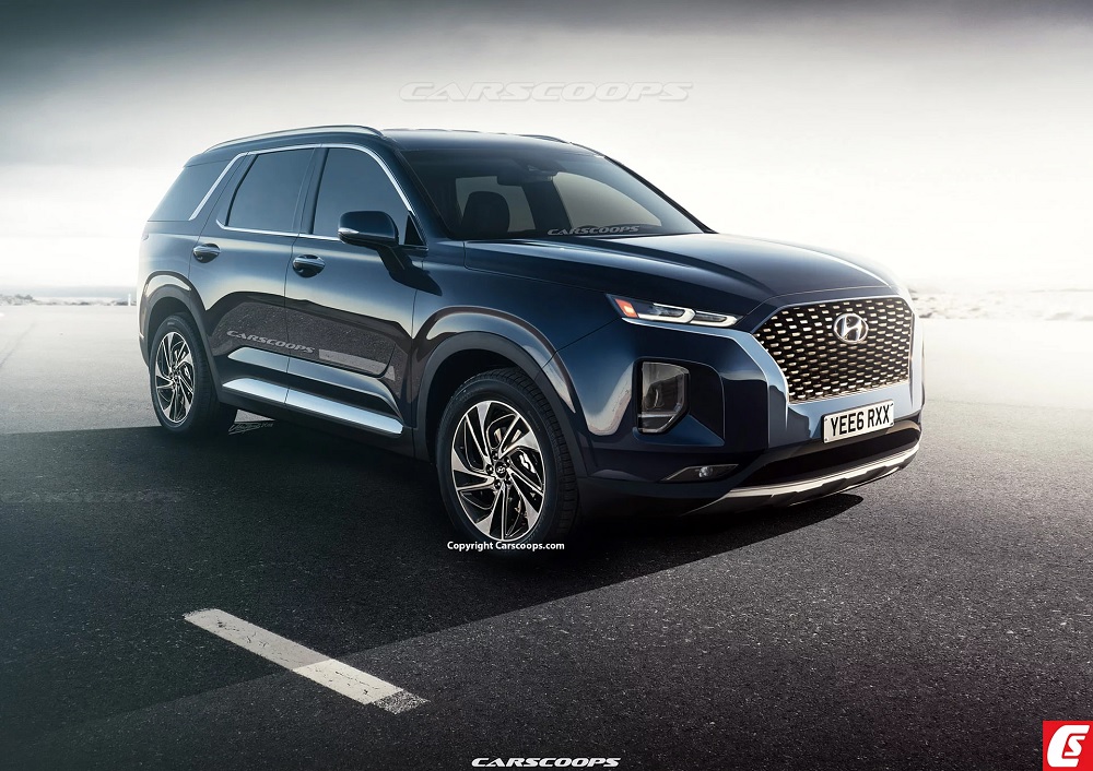 Hình ảnh phác họa của Hyundai Palisade 2020 Hình ảnh phác họa của Hyundai Palisade 2020