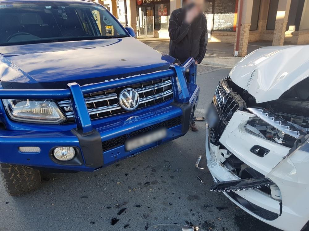 Chiếc Audi Q7 bị hỏng đáng kể sau vụ tai nạn