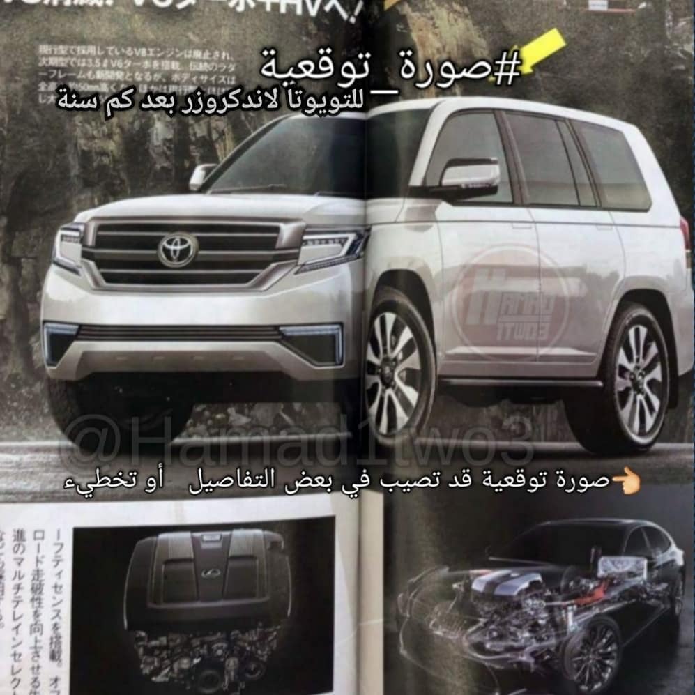 Hình ảnh phác họa Toyota Land Cruiser 2020 của báo Nhật Hình ảnh phác họa Toyota Land Cruiser 2020 của báo Nhật