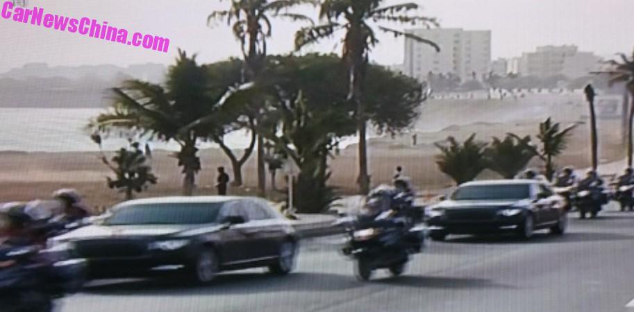 Có ít nhất 2 chiếc Hồng Kỳ N501 trong đoàn xe của ông Tập Có ít nhất 2 chiếc Hồng Kỳ N501 trong đoàn xe của ông Tập