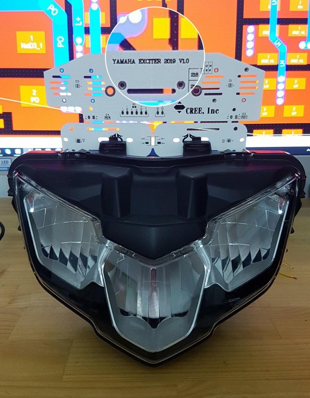 Đèn pha Yamaha Exciter 150 mới Đèn pha Yamaha Exciter 150 mới