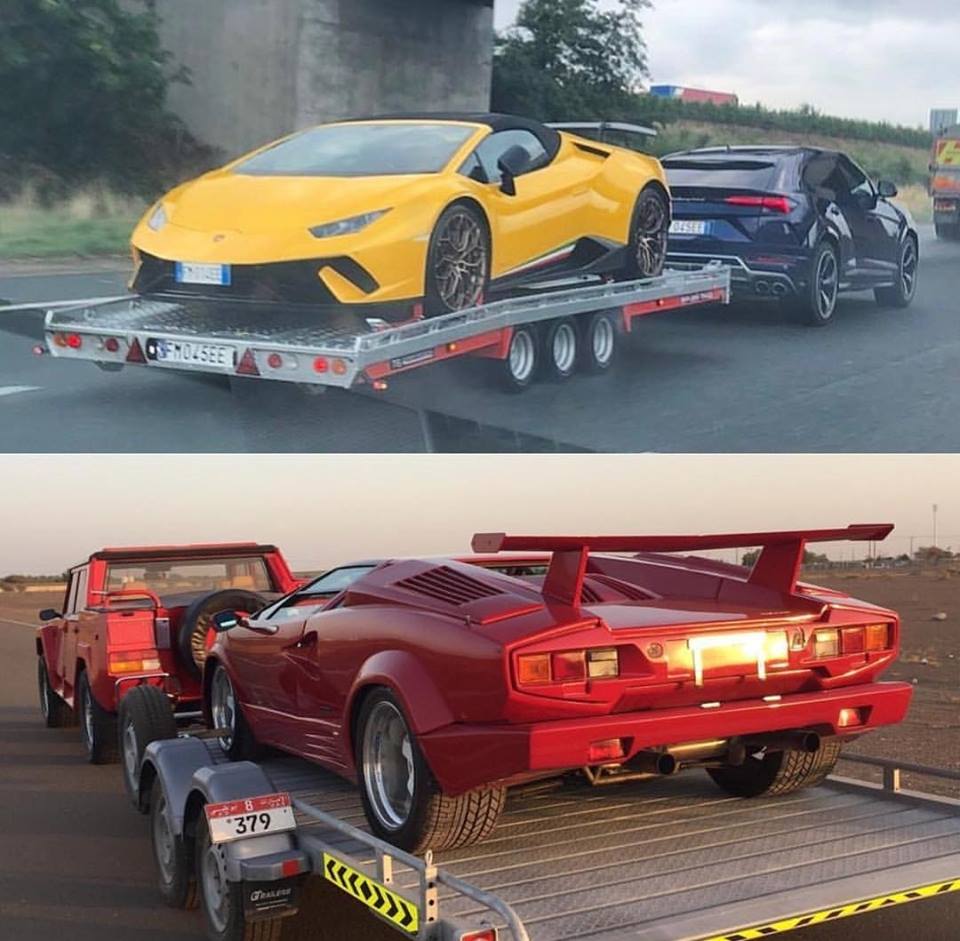 Hình ảnh này cho thấy hoá ra những chiếc siêu SUV của Lamborghini đều được sử dụng để kéo siêu xe Hình ảnh này cho thấy hoá ra những chiếc siêu SUV của Lamborghini đều được sử dụng để kéo siêu xe