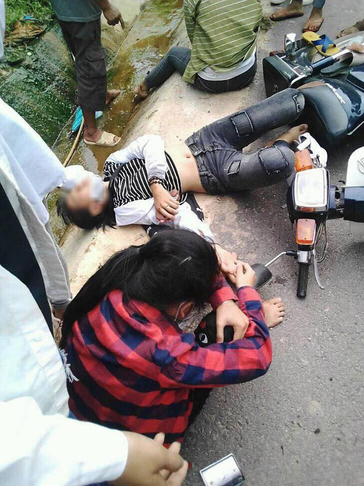 Vụ tai nạn khiến 3 cô gái đều bị thương