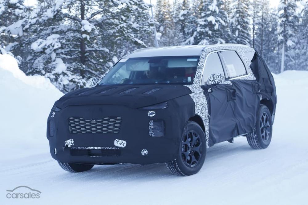 Hình ảnh chụp chộm Hyundai Palisade đang được thử nghiệm