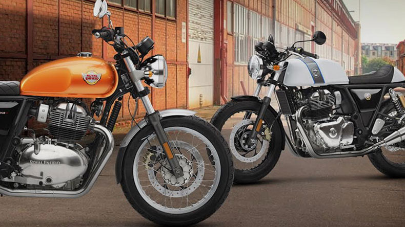 Tay lái của chiếc Interceptor cao hơn do nó theo dáng vẻ Tracker còn chiếc GT lại theo phong cách Cafe Racer. Tay lái của chiếc Interceptor cao hơn do nó theo dáng vẻ Tracker còn chiếc GT lại theo phong cách Cafe Racer.