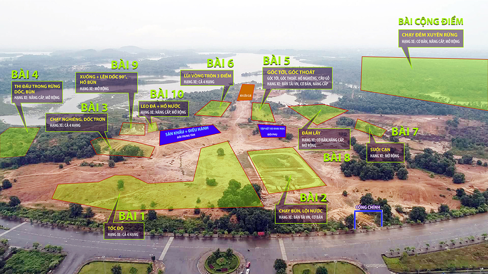 Sơ đồ các bài thi tại VOC 2018.