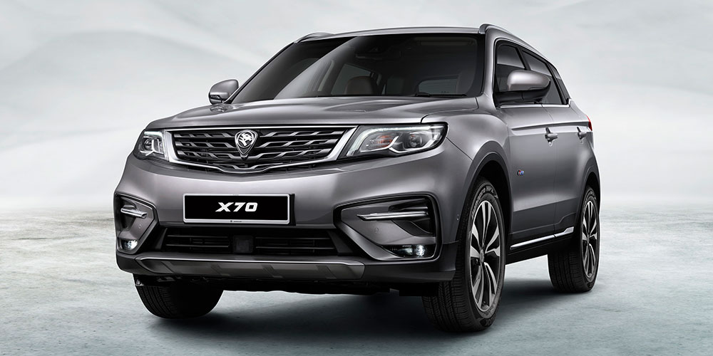 Cận cảnh đầu xe của Proton X70 2018