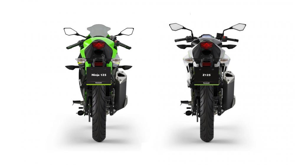 Đuôi xe Kawasaki Ninja 125 và Z125