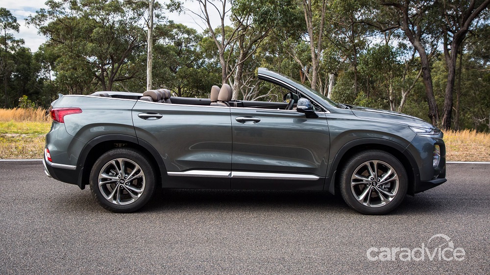 Chiếc Hyundai Santa Fe Cabriolet trên đường chạy thử bí mật Chiếc Hyundai Santa Fe Cabriolet trên đường chạy thử bí mật