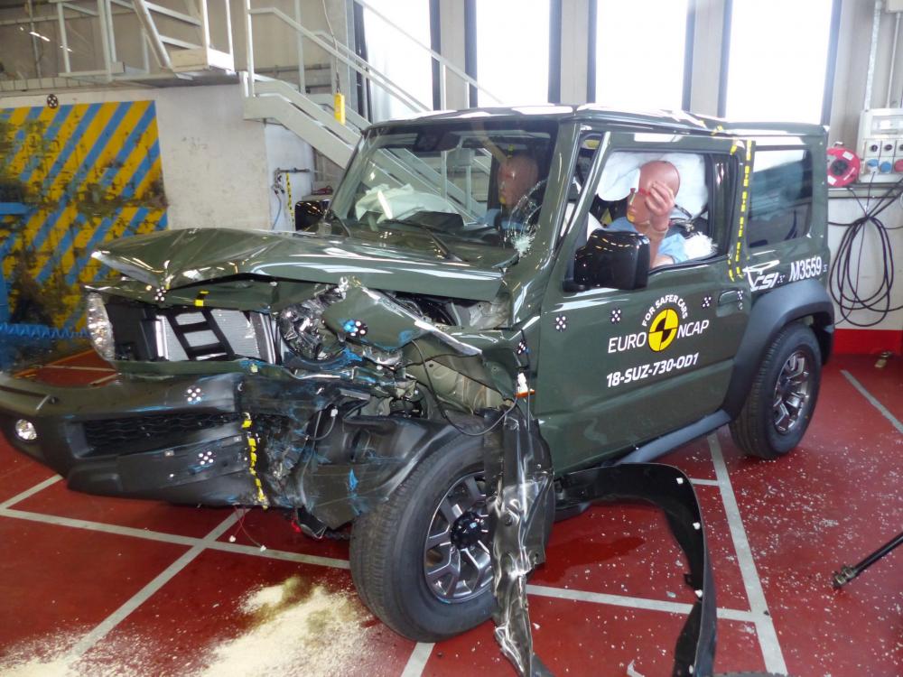 Suzuki Jimny 2018 đã nhận đánh giá kém cho va chạm trực diện