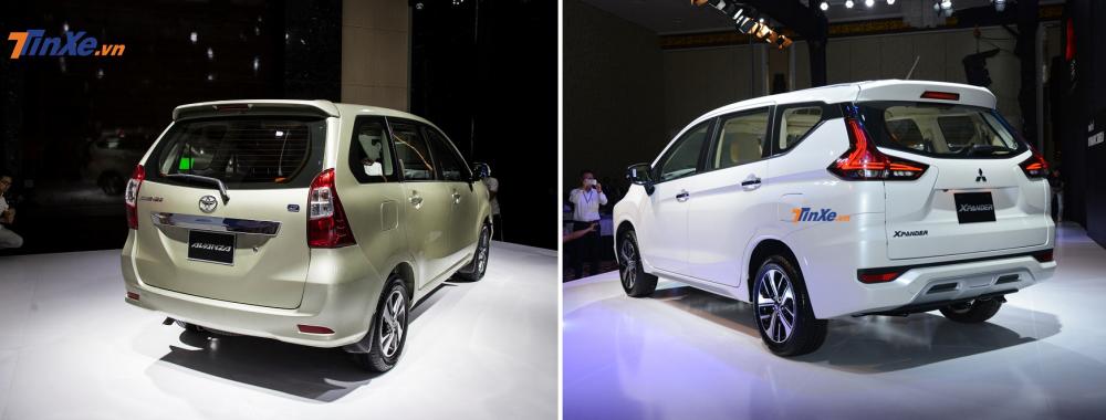 Mitsubishi Xpander có phần đuôi phô trương hơn so với Avanza Mitsubishi Xpander có phần đuôi phô trương hơn so với Avanza