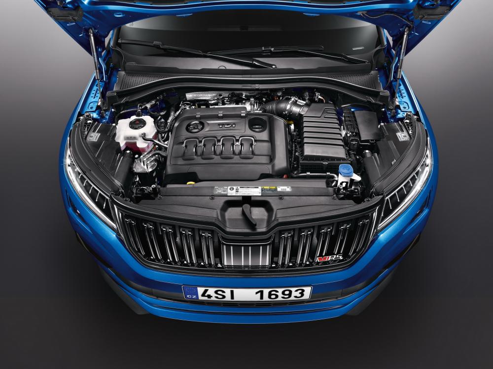Kodiaq RS sử dụng động cơ dầu tăng áp kép mạnh nhất lịch sử của Skoda