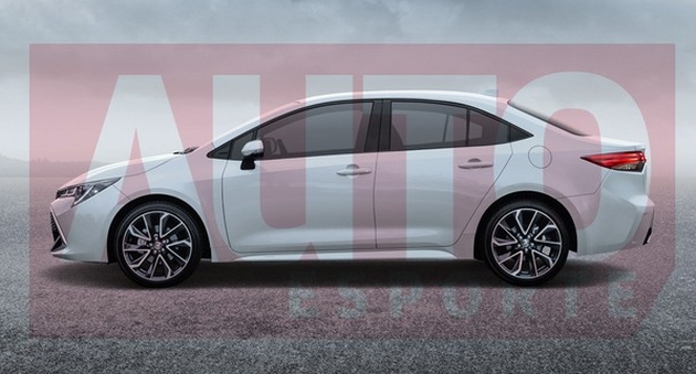 Hình ảnh phác họa Toyota Corolla Sedan 2019 Hình ảnh phác họa Toyota Corolla Sedan 2019
