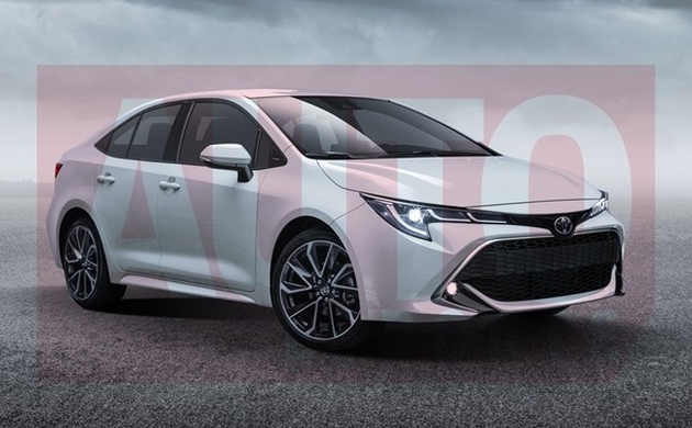 Hình ảnh phác họa Toyota Corolla Sedan 2019 Hình ảnh phác họa Toyota Corolla Sedan 2019