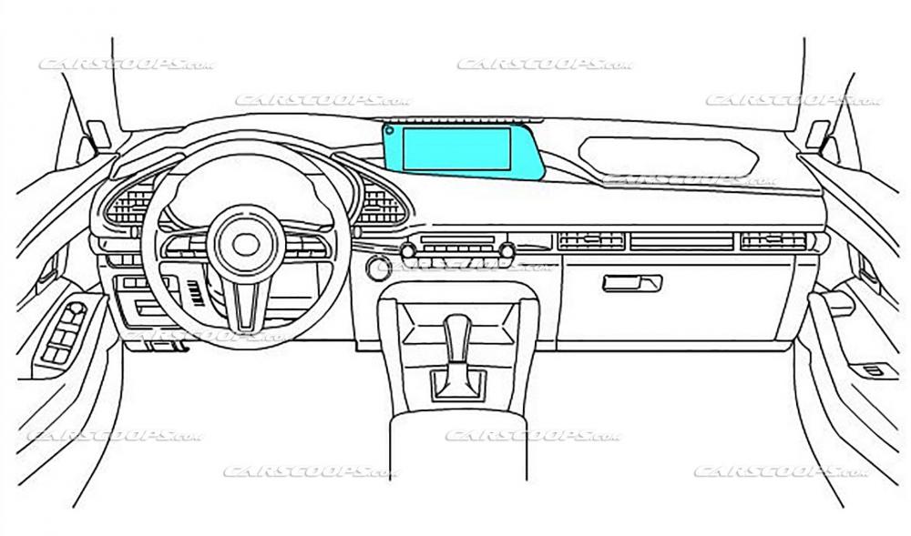 Hình ảnh phác họa nội thất của Mazda3 2019 Hình ảnh phác họa nội thất của Mazda3 2019
