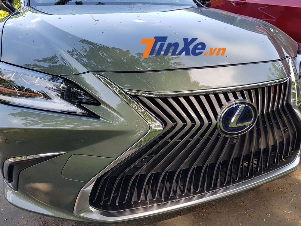 Lưới tản nhiệt hình con suốt với nhiều nan dọc ấn tượng của Lexus ES300h 2019