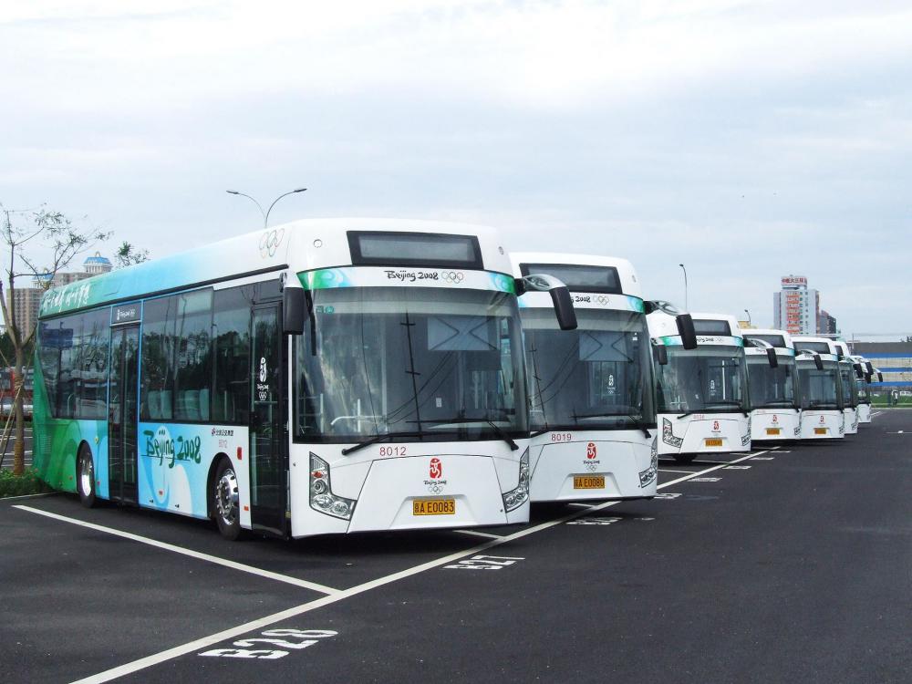 Các xe buýt điện đã được sử dụng ở Olympic Bắc Kinh 2008.