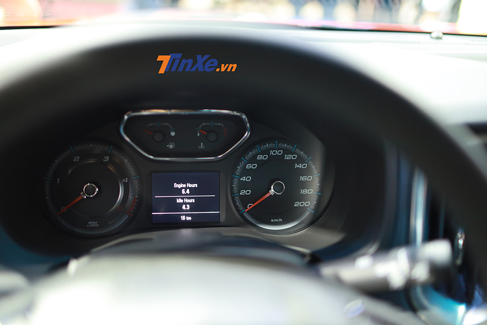 Phía sau vô lăng là bảng đồng hồ với 4 đồng hồ analog, hiển thị vòng tua máy, vận tốc của xe, lượng nhiên liệu và nhiệt độ máy. Nằm chính giữa là màn hình LCD thể hiện các thông tin cơ bản như hành trình hay thời gian vận hành
