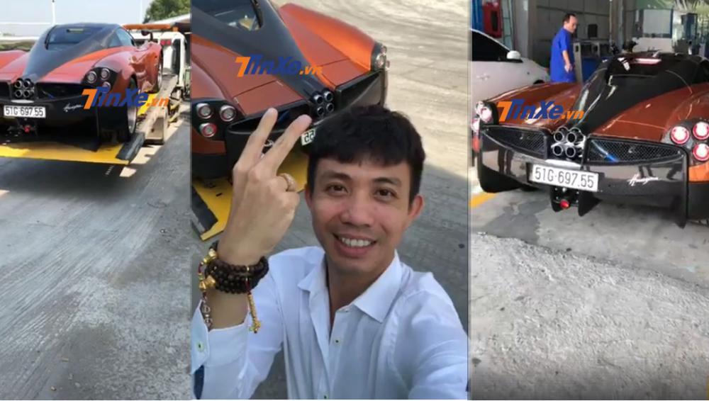 Minh Nhá»±a hạnh phúc khi siêu xe Pagani Huayra hÆ¡n 80 tá»· Äá»ng Äã có biá»n sá» và hiá»n Äang Äi ÄÄng kiá»m