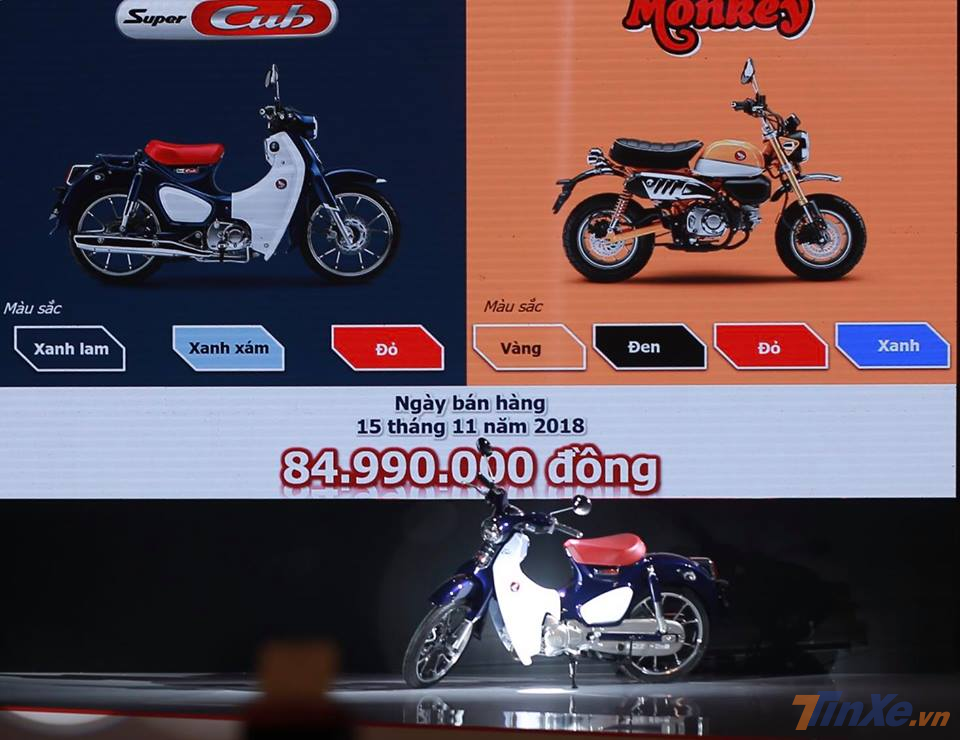 Honda Monkey và Cub C125 có cùng mức giá 84,99 triệu đồng Honda Monkey và Cub C125 có cùng mức giá 84,99 triệu đồng