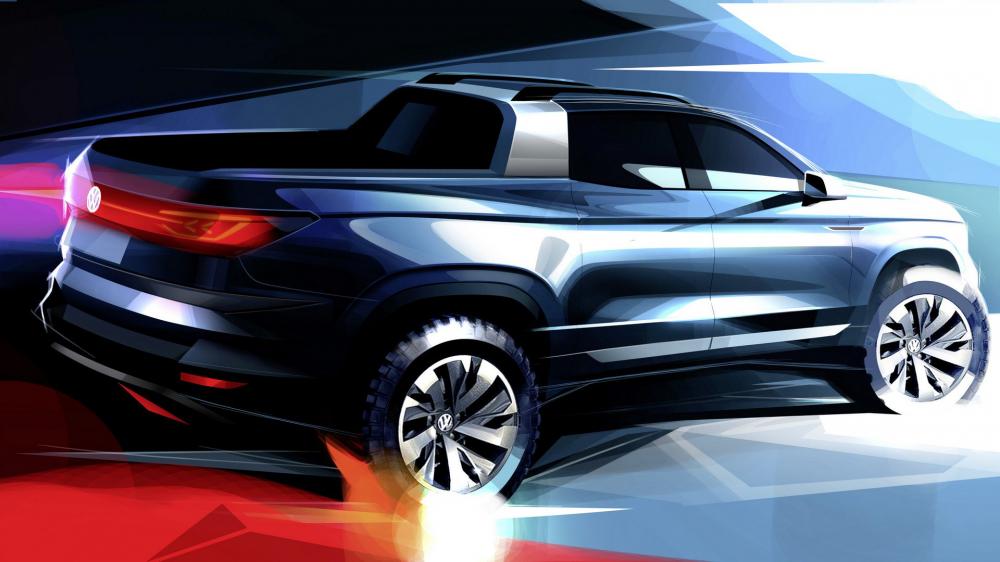 Hình ảnh mẫu concept bán tải Volkswagen mới sẽ ra mắt ở Triển lãm Ô tô Sao Paulo sắp tới
