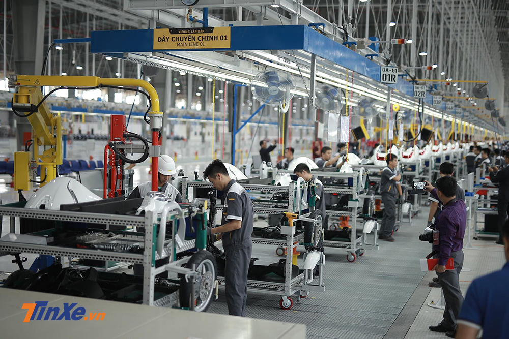 Nhà máy sản xuất xe máy điện của Vinfast hướng đến trở thành cơ sở sản xuất xe máy điện hiện đại nhất ĐNA Nhà máy sản xuất xe máy điện của Vinfast hướng đến trở thành cơ sở sản xuất xe máy điện hiện đại nhất ĐNA