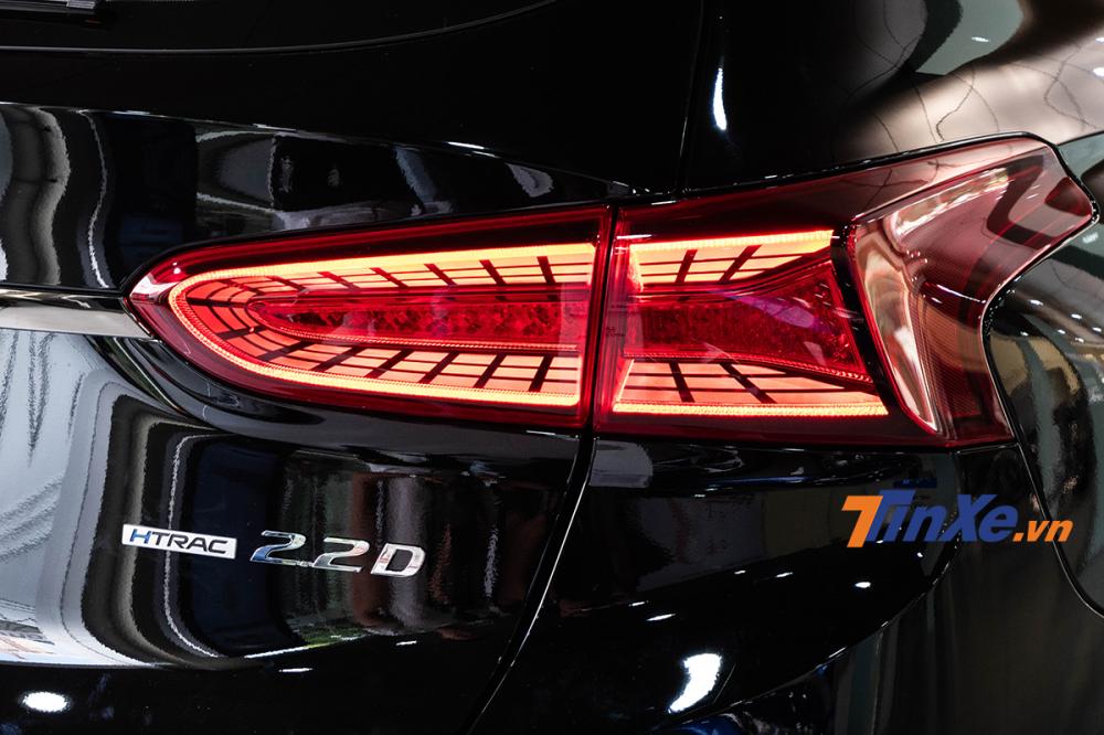 Soi kỹ Hyundai Santa Fe 2019 bản máy dầu đặc biệt xuất hiện tại đại lý