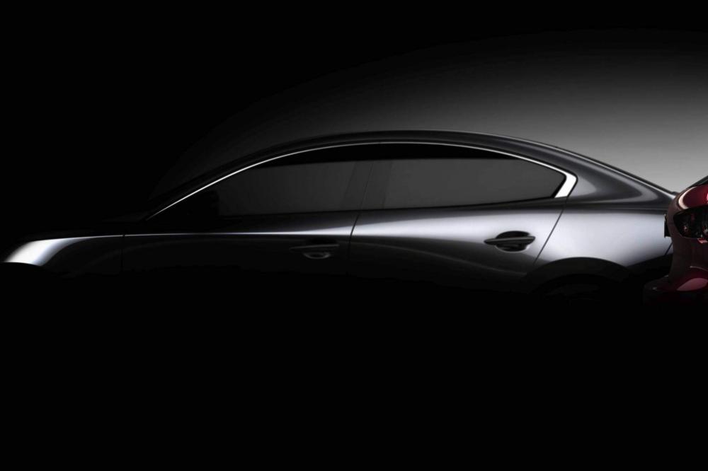 Dáng vẻ úp mở của Mazda3 2019 bản sedan